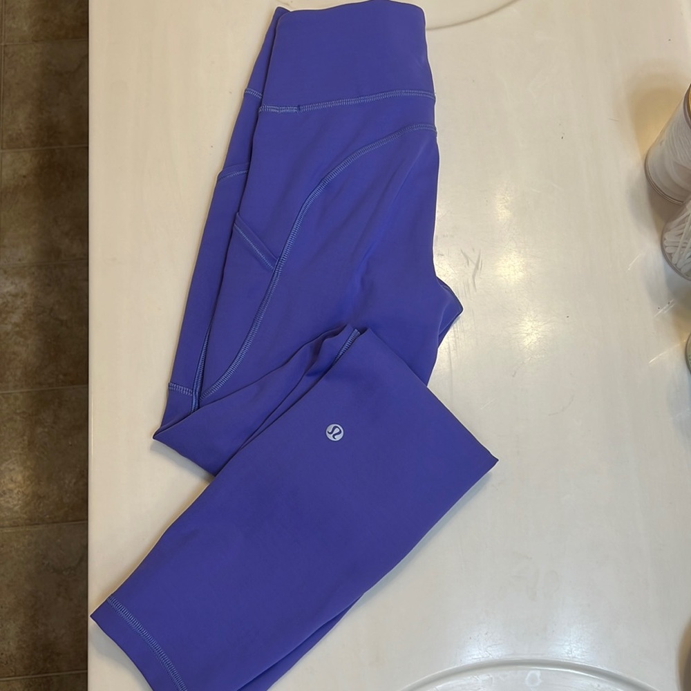 Lululemon invigorate high rise 25” leggings size 4 Charged Indigo